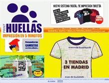 Tablet Screenshot of camisetas-personalizadas-huellas.com